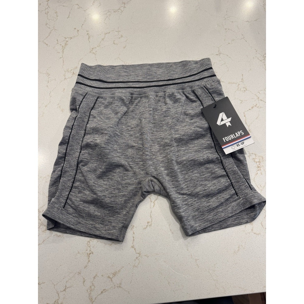 NWT FourLaps Aero Seamless Short - Heather Gray - Women's XL   $68  A8